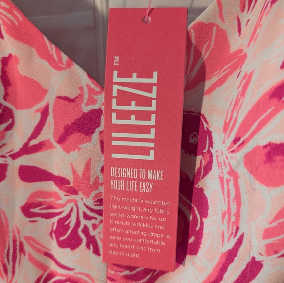 NWT Lilly Pulitzer Melody maxi dress in coral reef flamingle size 14 - Picture 8 of 8